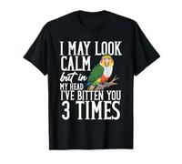 Parrot Lover Bird Dueño Look Tranquilo Caique de vientre blanco Camiseta