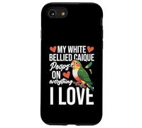Parrot Lover Birdkeeper caga en un caique de vientre blanco Carcasa para iPhone SE (2020) / 7 / 8