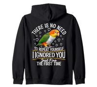 Parrot Lover Birdkeeping Repite Caique de Vientre Blanco Sudadera con Capucha