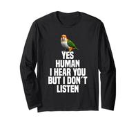 Parrot Lover Birdkeeping Sí Humano Blanco Vientre Caique Manga Larga