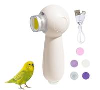 Parrot Nail Trimmer, Electric Noiseless Beak Grinder, 5.12x3.15x1.97 inches, Nail and Beak Trimming Machine, 6 Grinding Heads, Gentle Pet Grooming Tool for Budgerigars, Cockatiels