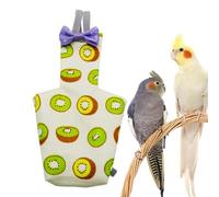 Parrot Nappy - Bird Flight Suit con diseño ajustable para loros | Pañal de pipí de algodón reutilizable para cockatiel, plumas, ropa para pájaros para animales