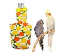 Parrot Nappy - Washable Bird Suit, Adjustable Cotton Fabric, Printed Design Diaper, Comfortable Reusable Pee Pad, Lightweight Pet Accessory | Bird Diaper For Medium Parrots Cockatiels Budgies L