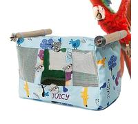 Parrot Nest House, Breathable Snuggle Cave with Cooling Pad, Comfortable and Soft Hanging Hammock Bed for Budgerigar, Parakeet, Conure, Cockatiel, Finches, Waterproof Cloth