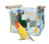 Parrot Nest House, Breathable Snuggle Cave with Cooling Pad, Comfortable and Soft Hanging Hammock Bed for Budgerigar, Parakeet, Conure, Cockatiel, Finches, Waterproof Cloth