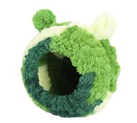 Parrot Nest House Cozy Comfortable Lovely Appearance Decorative Warm Bird Cage Bed for Parakeet Small Birds Breeding Sleeping Velvet Plastic Metal (S)