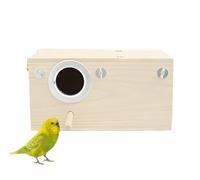 Parrot Nesting Box, Finch Nesting House, Wooden Indoor and Outdoor Housing for Cockatiels, Lovebirds, Small Birds, Comfortable Design, Safe Resting Breeding, 11.42x5.91x5.91 pulgadas
