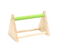 Parrot Perch, Bird Perch, Wooden Bird Training Accessories, Natural Triangle Playground, Comfortable Design, 8.74x5.24x5.63in, Ideal for Parakeet, Indoor, Outdoor Cage Decoration