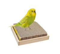 Parrot Perch - Parrot Chew Cardboard Toy | Bird Chew Play Perch | For Aviary Window Finches Cockatiel Conures Macaws Budgies Parakeets Outdoor Nesting Roosting