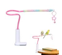 Parrot Perch - Perches de aves para cortar y alisar las uñas, soporte para pájaros | Parrot Stand | Cockatiel Toys With Bell, Non-Slip Conure Training Accessories For Parakeet Cage Indoor Play