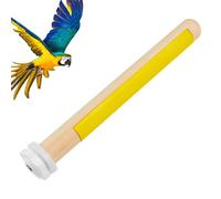 Parrot Perch Stand, Bird Grinding Stick, Climbing Training Toy, Textured Oil Stone, Anti-Slip Metal Mounts, Cage Accessory for Cockatiels Parakeets, 7,87
