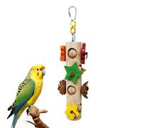 Parrot Plaything - Gadgets de masticación para entrenamiento | Concha natural y eslabón colgante para hacer ejercicio, domar, acondicionar y ocupar guacamayos, tortolitos, conuras de sol