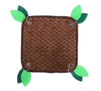 Parrot Snuggle Hut - Hamaca cálida de felpa para animales pequeños, cama de invierno con cadenas de metal para jerbo, hámster, cama de hámster para animales pequeños, casa cálida de invierno