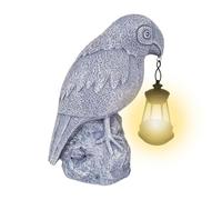 Parrot Solar Garden Sculpture - Outdoor Bird Lamp, Decorative Figurine Light, Powered Ornament | Suitable for Weddings Birthdays Anniversaries Patios Decoration Lighting Festive Home Ambience Display
