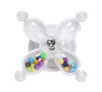 Parrot Spinner Toy - 7 x 7 cm Interactive Parrot Rotate Toy | Parrots Training Chew Toys | Bird Chewing Exercise Entertainment for Conures Macaws Budgies African Grey Cockatoos Cockatiel