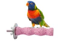 Parrot Stick Stand - 15cm Pájaro Calcio Masticable, Molar de afilado, Natural Piernas ásperas Juguetes | Pico Piedra de acondicionamiento para cacatúa cacatúa Lori Conure Periquito interior jaula de