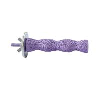Parrot Stick Stand with Calcium Molar Stone, Natural Rough-Surfaced Chew Toy for Beak and Paw Grinding, Bird Perch for Cockatiels Cockatoo Lorikeet Conure Parakeet, 3.54x0.91 Inches