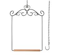 Parrot Swing - 7x26cm Cockatoo Percos Colgables Perca | Playground Toy Swing Stand For Bird, Cockatiel Y | Periquito, Guacamayo, Cacatúa, Interior, Puerta, Patio, Jardín, Jaula Y Baúl