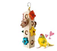 Parrot Toys - Accesorios de madera para rasgar cacatúas - Juguetes para masticar loros | para guacamayos tortolitos conures pinzones amor lágrimas escalada enriquecimiento entrenamiento actividad