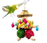 Parrot Toys | Multicolored Beak Grinding Accessories | Bird Chew Toys for African Grey Parrots, Macaws, Cockatoos, for Small and Medium-Sized Cage