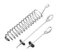 Parrot Toys - Stainless Steel Fruit Feeder Skewer Set | Cage Treat Holder Enrichment Accessory | Chew Friendly Feeding Fork for Parakeet Cockatiel Macaw Birds