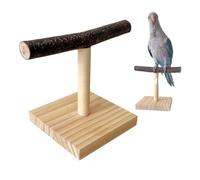 PARROT TRAINTO T Stand - Mapas De Madera PERRA DE PARROT BAJO | Parque De Entrenamiento De Pájaros | La Percha Loros Representa Trucos De Enseñanza, Ejercicio, Descanso Y Actividades De Aves De Mascot