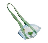 Parrot Travel Cage - Bird Carrier for Safe Transport | Iron Frame with Powder Coated Finish, Ventilated Design with Locking Door Perch Feeder Cups, Portable Cage for Small Medium Birds 3.93x2.7x0.19in