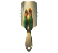 Parrot Tropical Love Birds - Peine para el pelo 3D, cepillo para desenredar, peines antiestáticos para mujer, cepillos de pelo de viaje para mujer