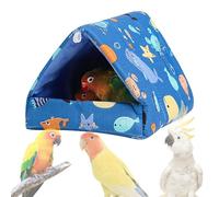 Parrot Warm Bed - Plush Hanging Bird House, Soft Nest, Comfortable Cushion Cage Accessory | Lindo y cálido refugio para Parakeet Budgerigar Lovebirds Winter Rest Sleeping Toy