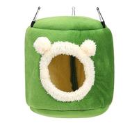 Parrot Warm Nest, Large Bird Cage Warmer, Bird Shelter with 3 Hooks, 7.87x7.48x7.48in Winter Comfort Warm Bed, Parakeet Hideaway for Parrots, Munias, Squirrels