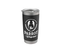 Parrot Whisperer Quaker Parrot Dueños Retro Birds Funny Bird Vaso térmico de acero inoxidable de doble pared