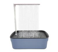 Parrots - Bañera automática con Ducha - compacta para pájaros de 600 g, Fuente autónoma, Operaciones silenciosas, portátil para Base Desmontable | Conures Cockatiel African Grey Lovebirds Small