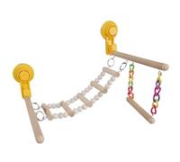 Parrots - Escalera rascadora para pájaros, soporte para pájaros, ventosa, palo de madera, rama de pie, para entrenamiento de pájaros