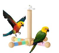 Parrots Perch - 21,5 x 21,5 x 16,5 cm Parakeets Branches Paw Grinding Stick,Natural Instinct Support Rotating Parrots Perch Toy | For Chewing Climbing Cockatiels Lovebirds Conures Budgies Canary