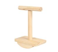 Parrots - Soporte de balancín para pájaros de madera espinosa interactiva, para loros pequeños a medianos