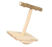 Parrots - Soporte de balancín para pájaros de madera espinosa interactiva, para loros pequeños a medianos