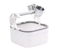 Parrots - Soporte de plastómero para caca de plastómero para el hogar o tiendas de mascotas, uso de bandeja desmontable para pájaros