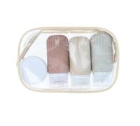 PARSA Beauty Essential Set de Botes Viaje de Silicona | A prueba de fugas y rellenable, Set de botellas pequeñas para rellenar ideal para equipaje de mano y viajes, Conforme Tsa