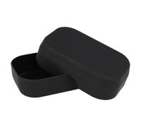 PARSA Beauty jabonera baño negra - Jabonera antideslizante con acabado rubber - Diseño elegante y atemporal para baño, ducha y cocina - Soporte seguro para jabón sólido