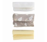 PARSA Beauty Juego de 3 paños de Muselina para bebé, Multicolor, Suaves y absorbentes, Ideales para el bebé y el día a día