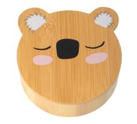 PARSA BEAUTY Nature Kids - Caja de Almacenamiento Infantil de Bambú Karlo Koala - Ideal para Pequeños Tesoros - Hecha de Material Sostenible Certificado FSC