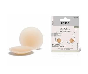 PARSA Beauty Nipple Cover - Alternativa invisible al sujetador para copas A-D - Tapa pezones adhesivos reutilizable y resistente al agua - 100 % opaco - Tapa pezones para mujer