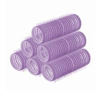 PARSA Beauty rulos pelo autoadhesivos (⌀ 21 mm / Lila / 6 unidades) - Hair rollers para rizos - Prácticos bigudies pelo de velcro para peinados con estilo