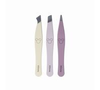 PARSA Beauty - Set Of 3: Disney Mickey Mouse Mini Tweezers Set Of 3: Beige + Pink + Purple