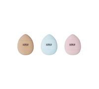 PARSA Beauty - Set Of 3: LOV.U Mini Finger Powder Puff Set Of 3: Blue + Pink + Brown