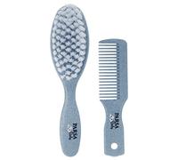 PARSA - Kit de cuidado para bebé, cepillo y peine, color azul