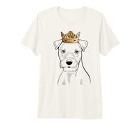 Parson Russell Terrier Perro con una Corona Camiseta Premium