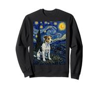Parson Russell Terrier Perro Van Gogh Noche Estrellada Sudadera