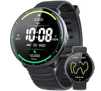 Parsonver Reloj Inteligente Hombre Mujer con GPS Integrado, 5 ATM Impermeable para Piscina/Aguas Abiertas, AMOLED Pantalla, 100+ Deportivos Integrado, Frecuencia Cardíaca y Sueño (Negro, 42 mm)