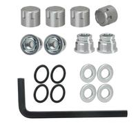 Part de reemplazo de la Tapa Central de la Rueda de la Nuez M4 Compatible con 1 10 a Escala RC Los Autos RC se Ajustan a Modelos como TRX6 y 90046(Dark Grey)